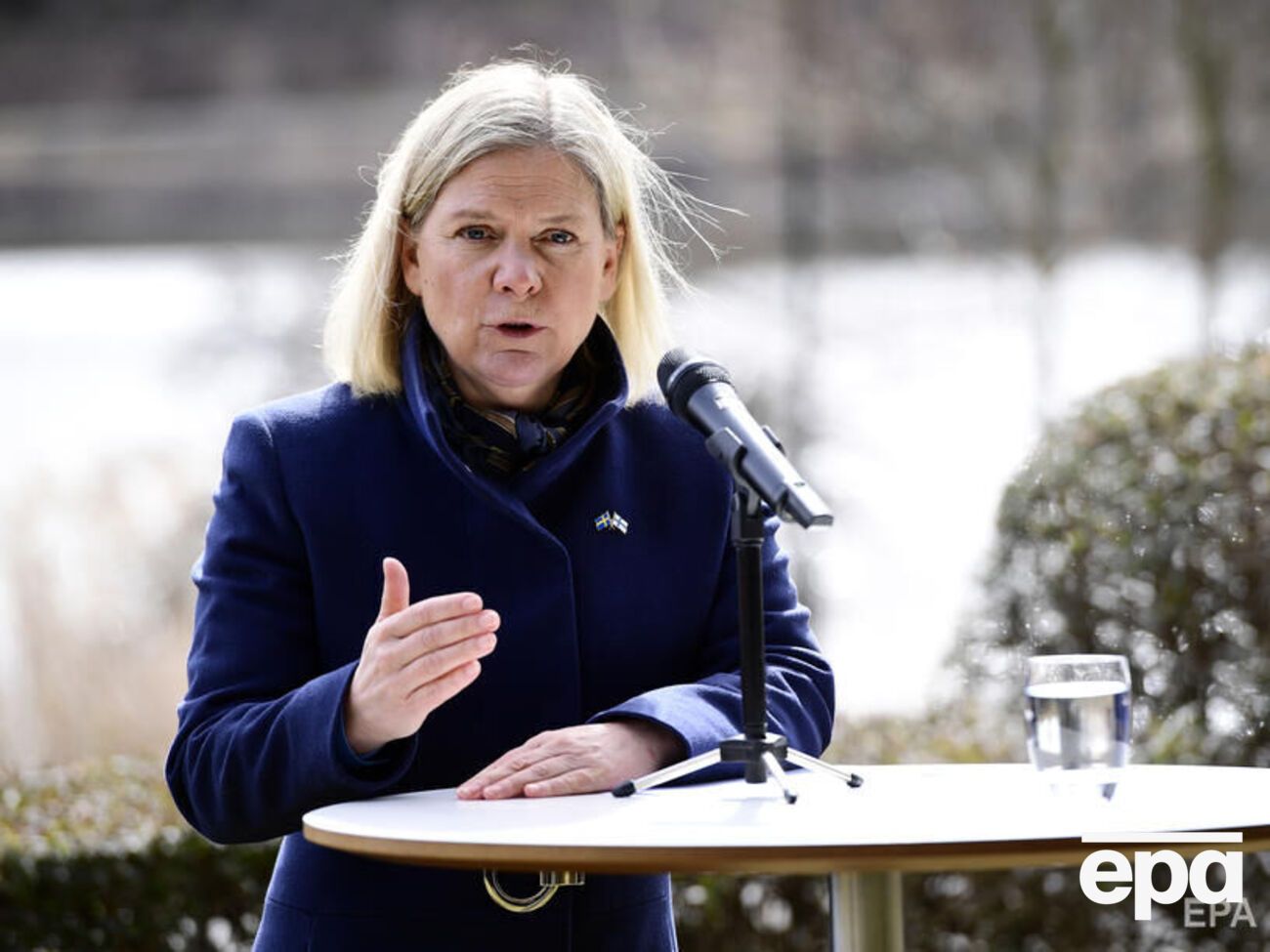 Андерссон заявила, що влада Швеції не має наміру проводити референдум щодо питання про членство в НАТО