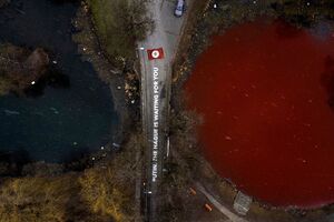 Мета перформансу – звернути увагу світу на воєнні злочини Росії