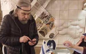 Погребинський часто був присутнім в ефірах російських та проросійських каналів, зокрема був гостем пропагандиста з РФ Володимира Соловйова
