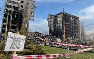 В Бородянке 29 многоэтажек. 21 из них повреждена, в том числе восемь разрушены полностью