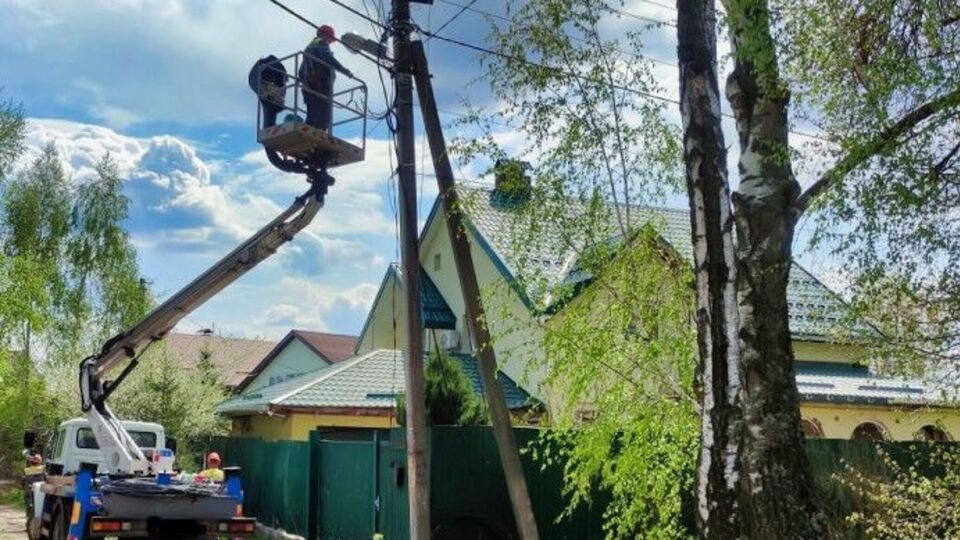 Без світла залишаються 7,1 тис. домогосподарств у 12 населених пунктах Київської області