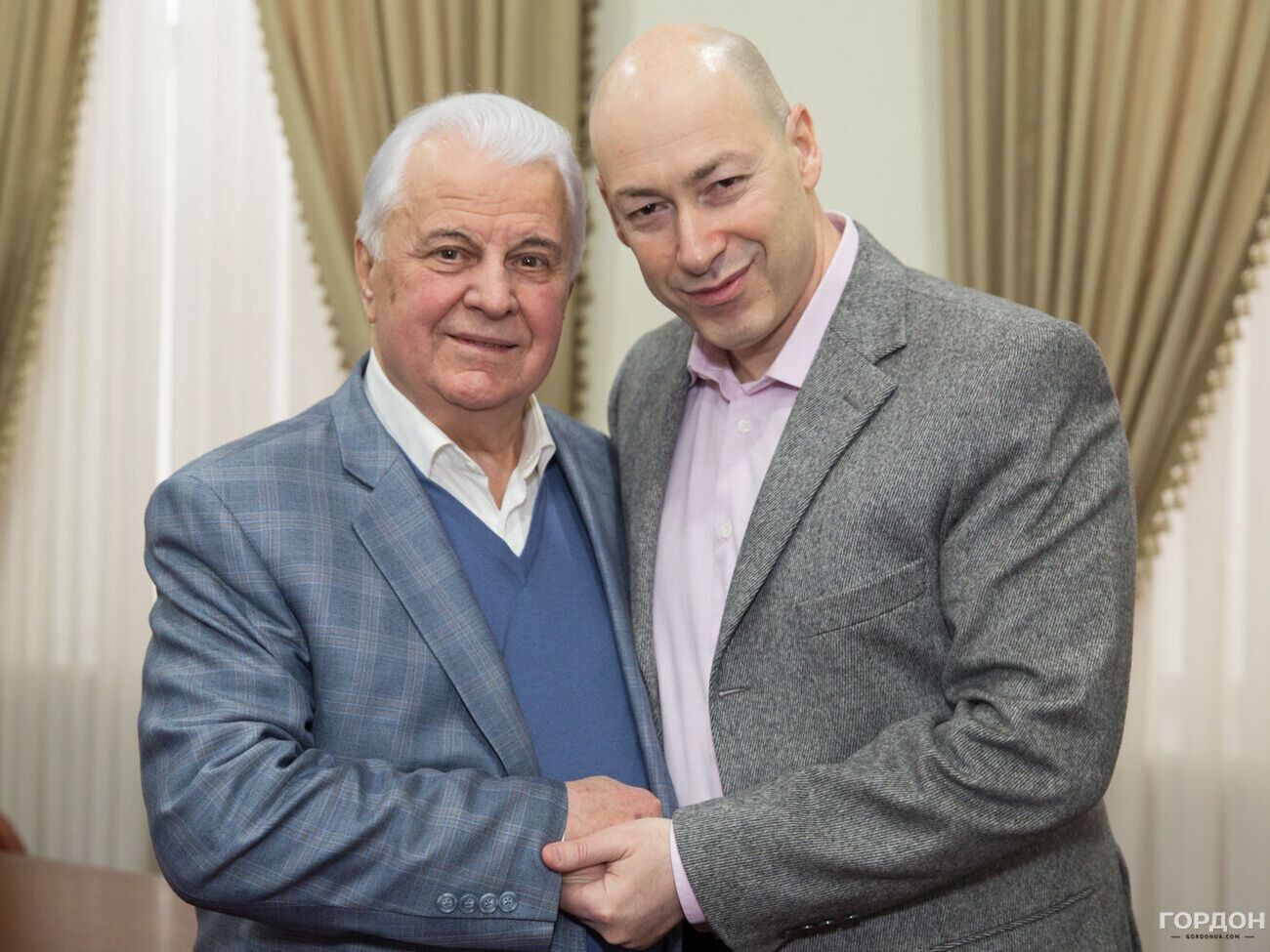 Леонід Кравчук і Дмитро Гордон 2018 року