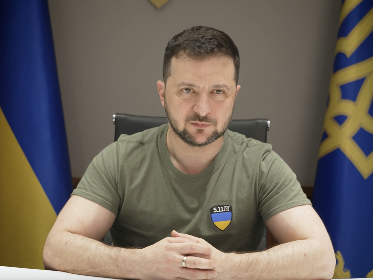Зеленський (на фото) повідомив, що провів продуктивні перемовини з канцлером ФРН Шольцом