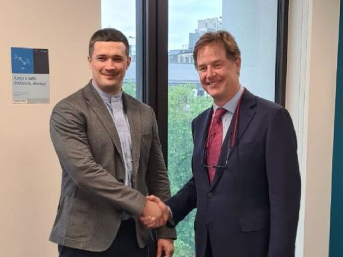 Федоров встретился с президентом по глобальной политике Meta Ником Клеггом