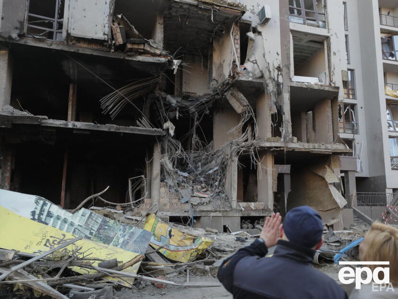 Доказів відповідності РФ статусу спонсора тероризму більше ніж достатньо, заявив Руслан Стефанчук. На світлині &ndash; наслідки ракетного удару РФ по багатоповерховому житловому будинку