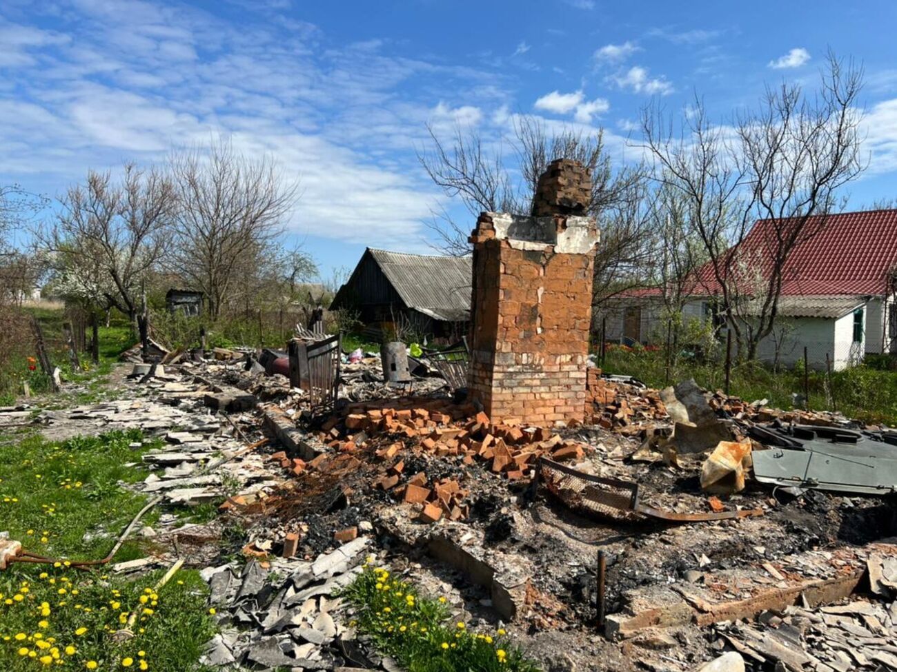 В селе Липовка российские оккупанты разрушили 18 жилых домов