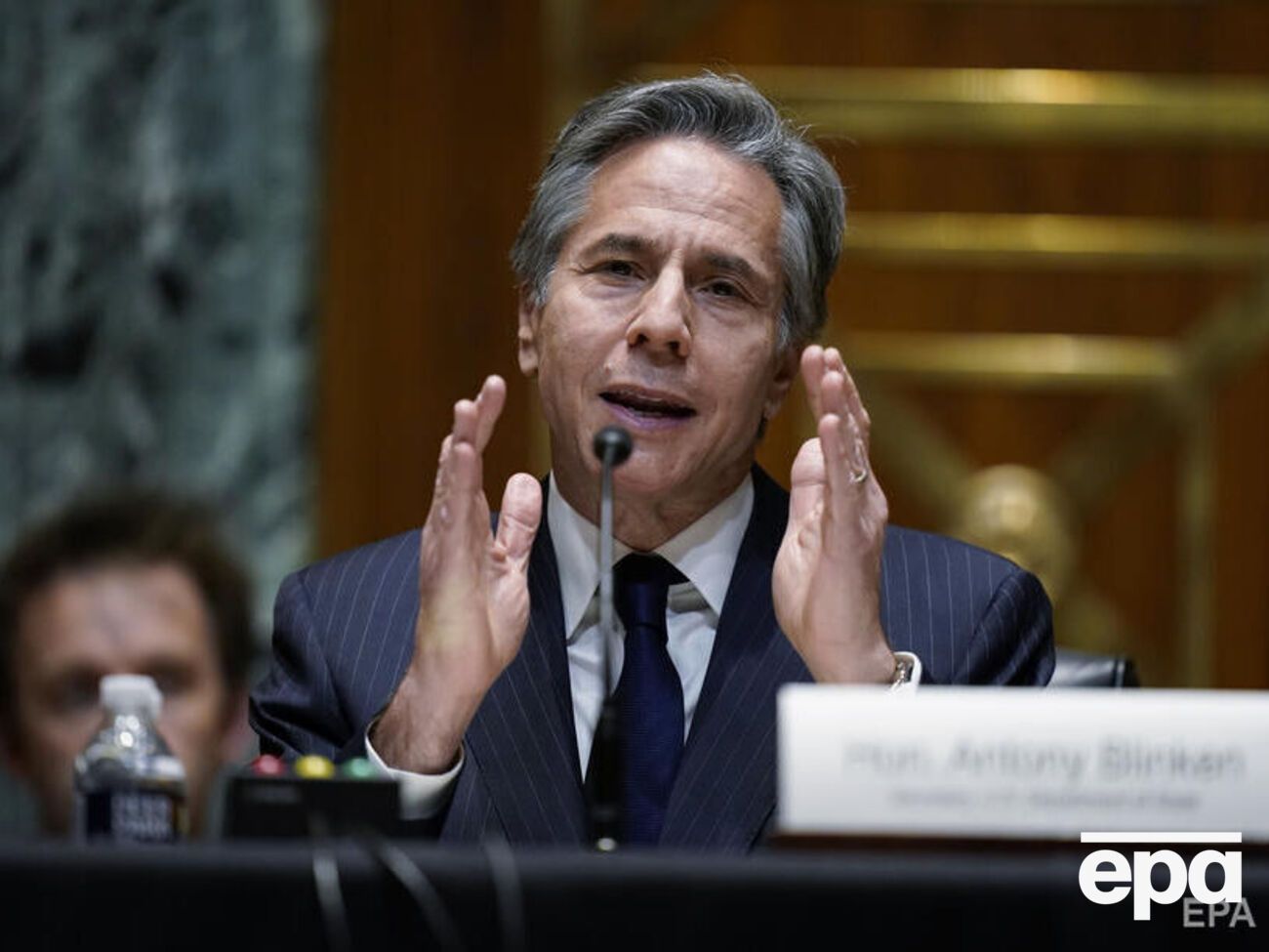 О песне для Путина Блинкен сказал во время выступления с приветственной речью для Джорджтаунского университета