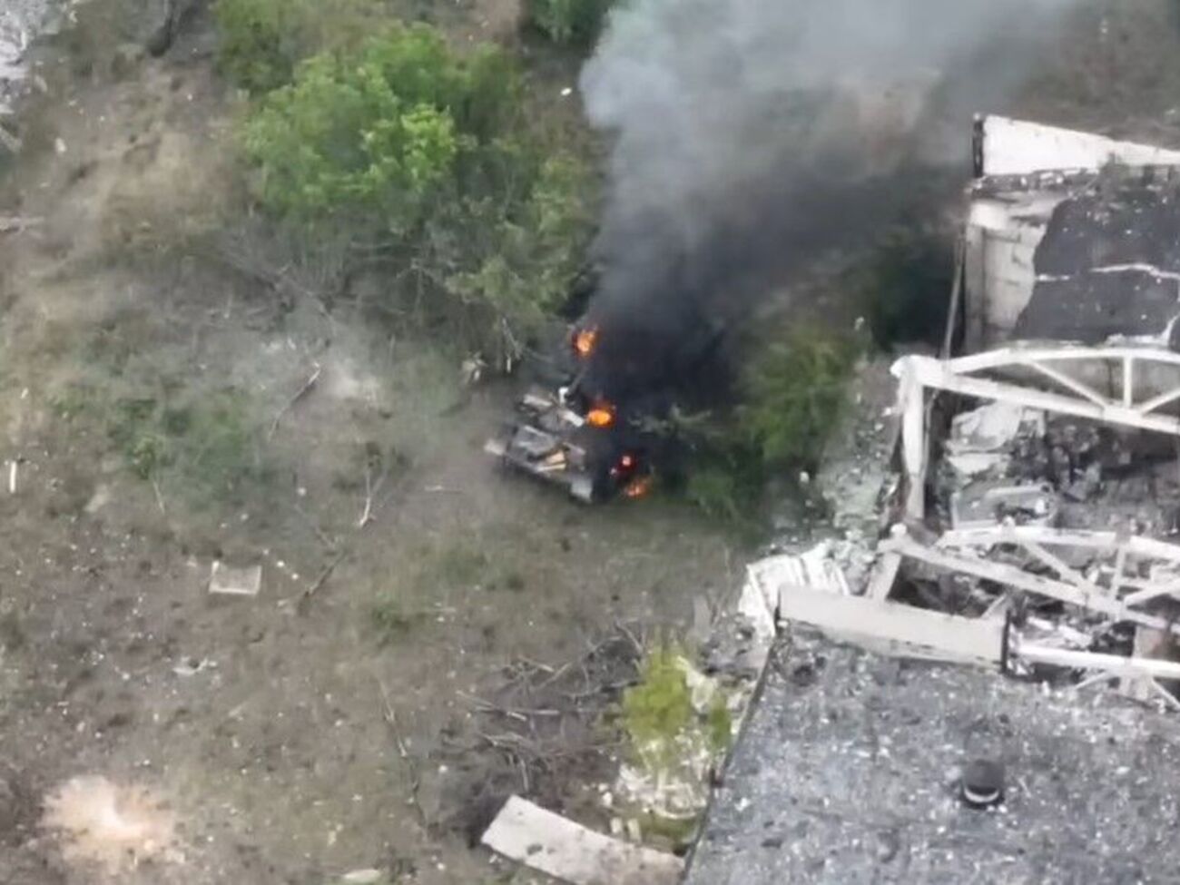 Российскую САУ украинские бойцы уничтожили в районе Рубежного