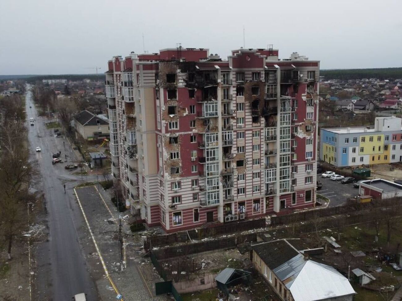 С первого дня полномасштабного вторжения РФ в Украину в Гостомеле шли ожесточенные бои с оккупантами