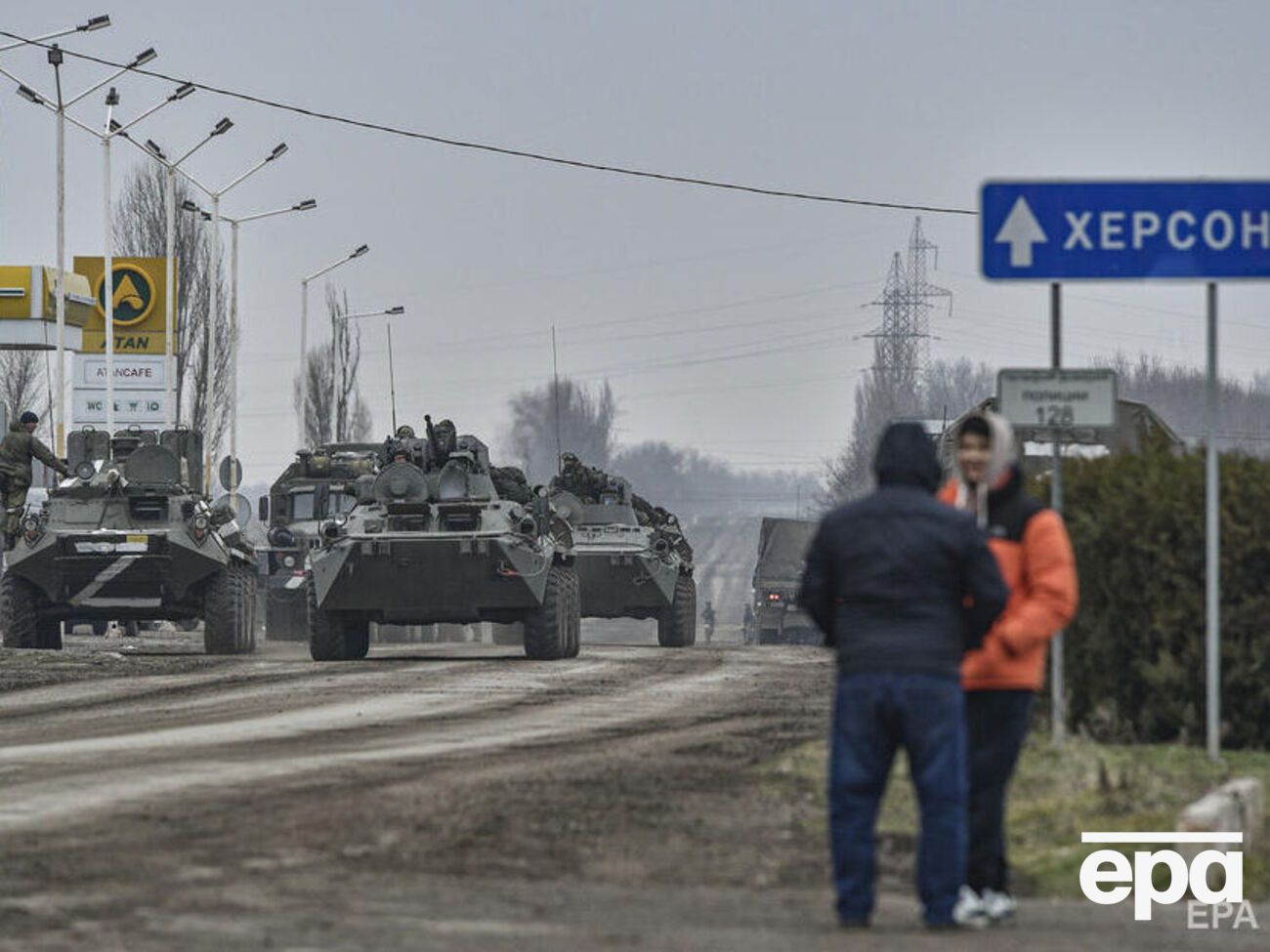 Російські окупанти зайшли до Херсона на початку повномасштабного вторгнення РФ в Україну
