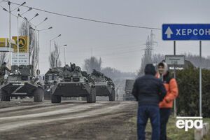 Российские оккупанты зашли в Херсон в начале полномасштабного вторжения РФ в Украину