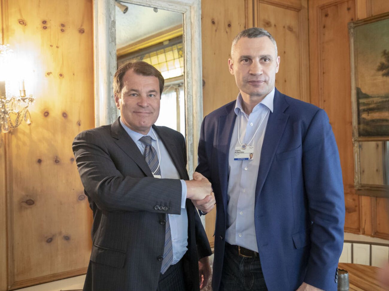 Виталий&nbsp;Кличко встретился, в частности, с первым вице-президентом ЕБРР Юргеном Ригтеринком