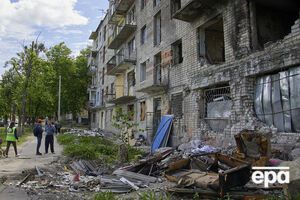 РФ обстріляла Харків артилерією та РСЗВ, сказав Синєгубов (на фото – наслідки попередніх обстрілів міста)