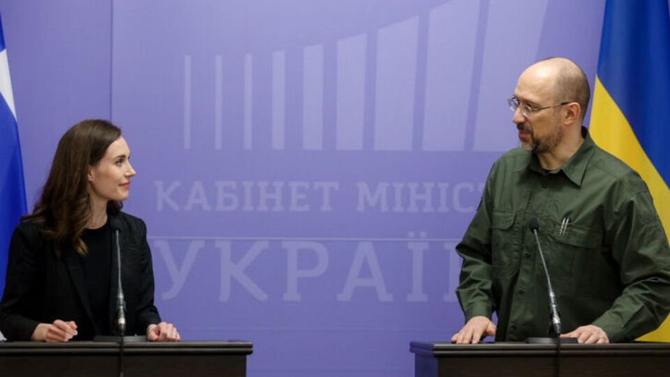 Марин и Шмыгаль договорились, что Финляндия поможет восстанавливать инфраструктуру Украины с использованием передовых технологий и европейских параметров