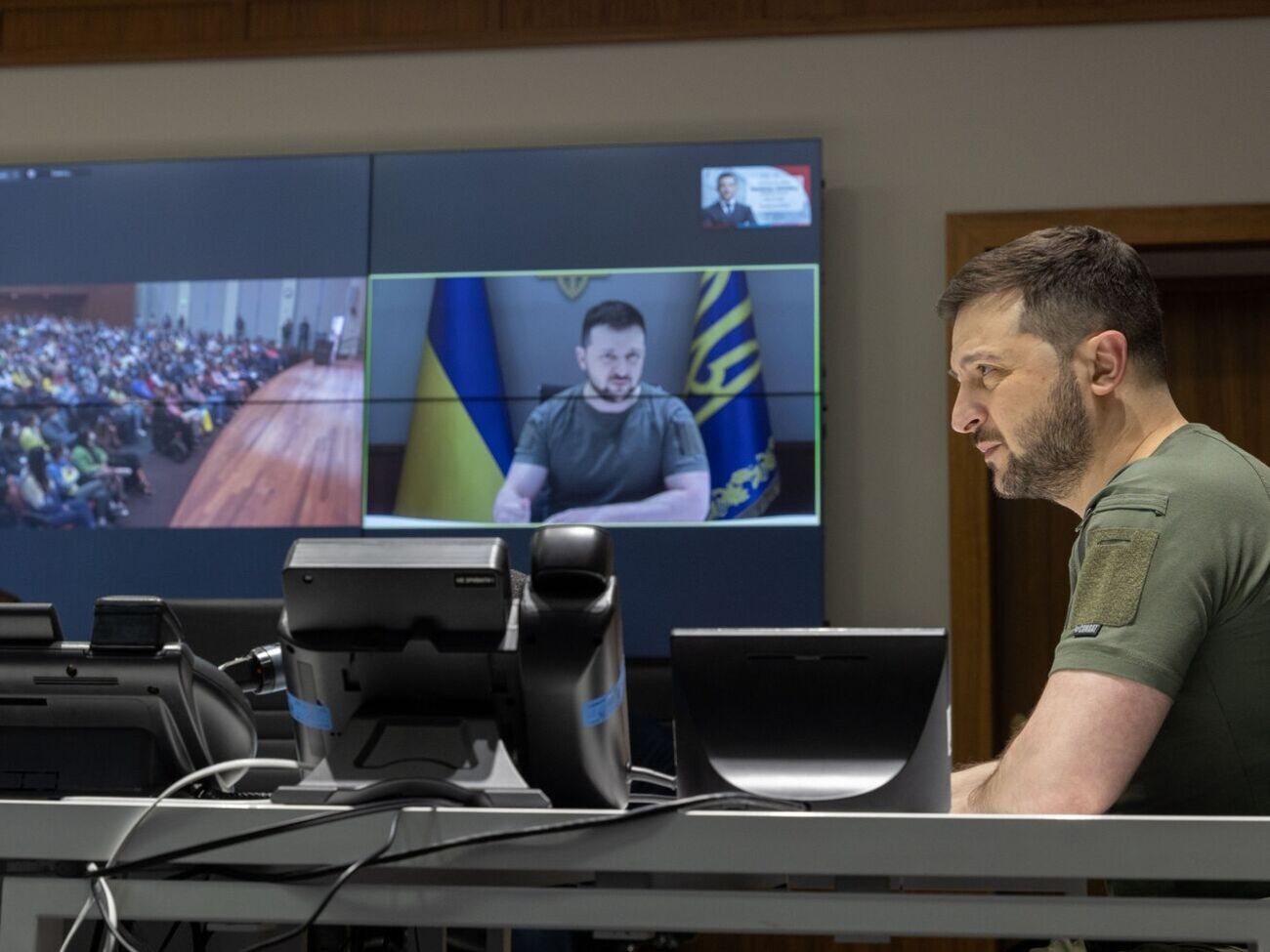 Зеленський виступив через відеозв'язок
