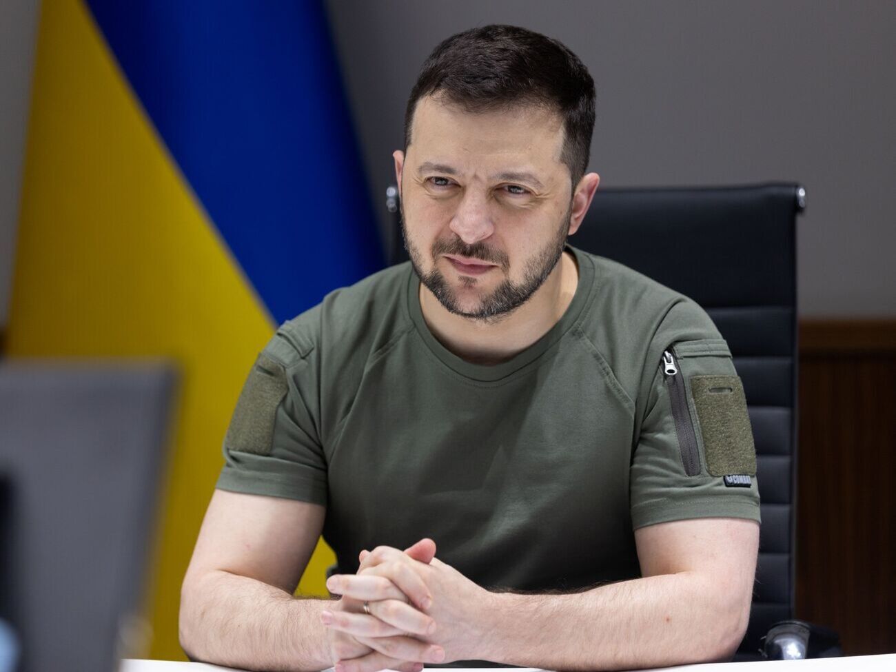 Зеленский (на фото) сказал, что&nbsp;готов к переговорам с Путиным "в любое время, сейчас"