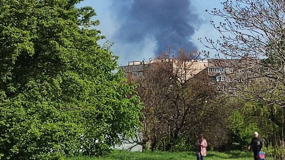 В окупованій Макіївці горить нафтобаза