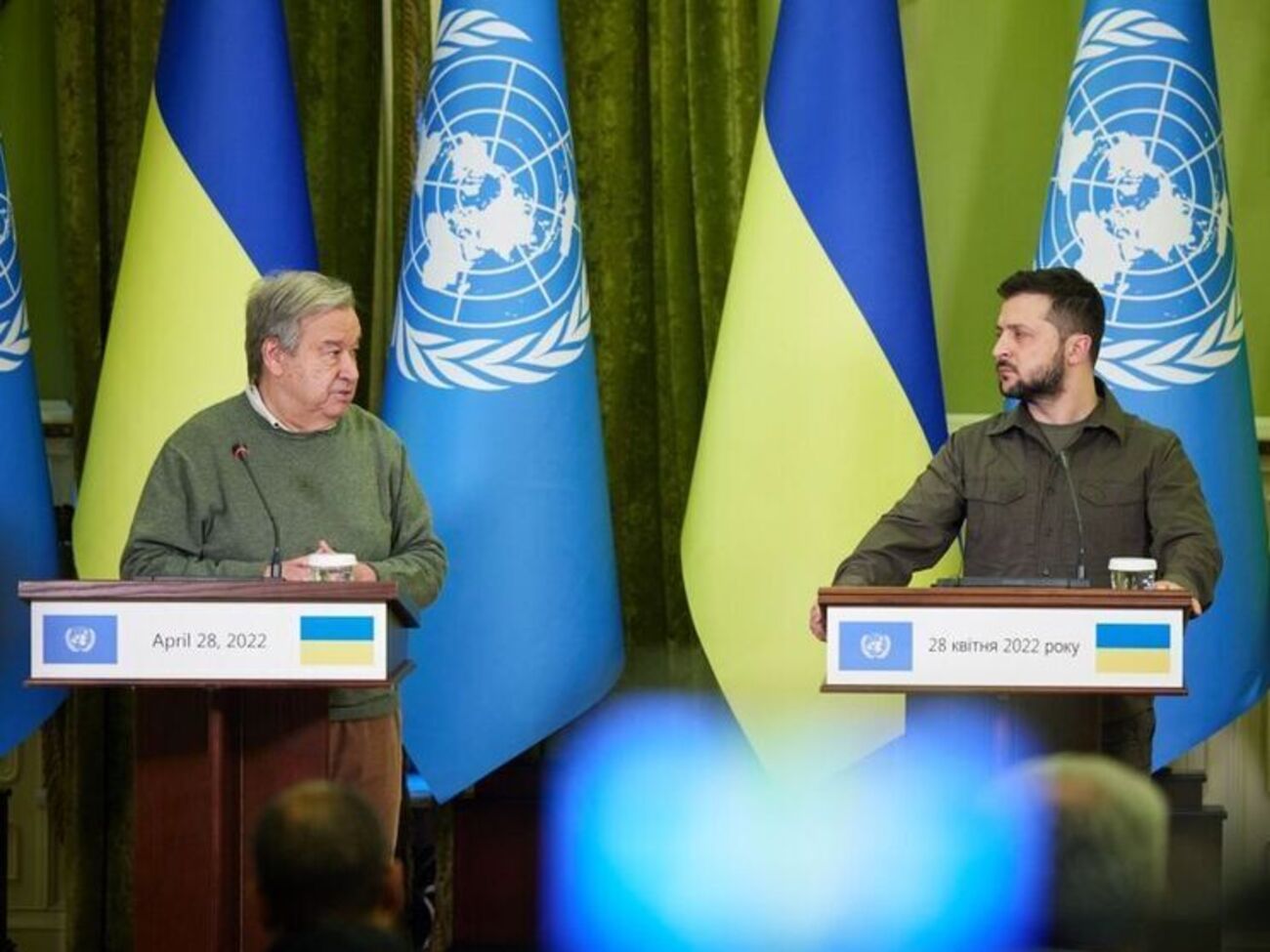 Зеленський поговорив із Гутеррішем телефоном