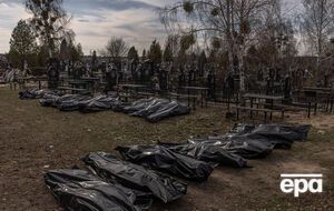 По данным городских властей, в Буче было обнаружено 412 тел убитых оккупантами украинцев