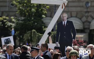 Путін із картону був майже натурального зросту