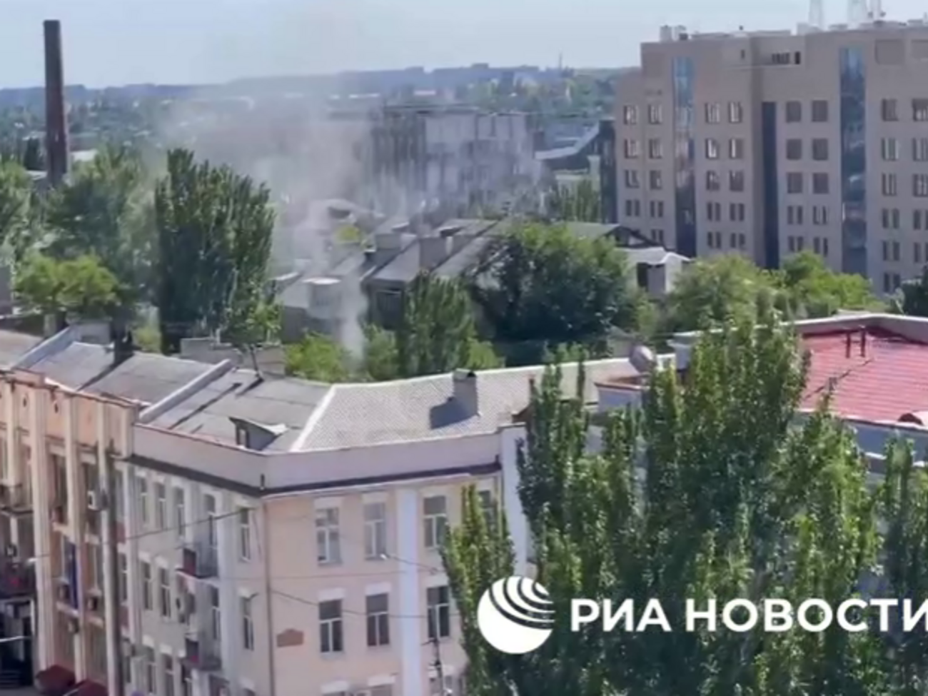 Взрыв произошел в центре Донецка