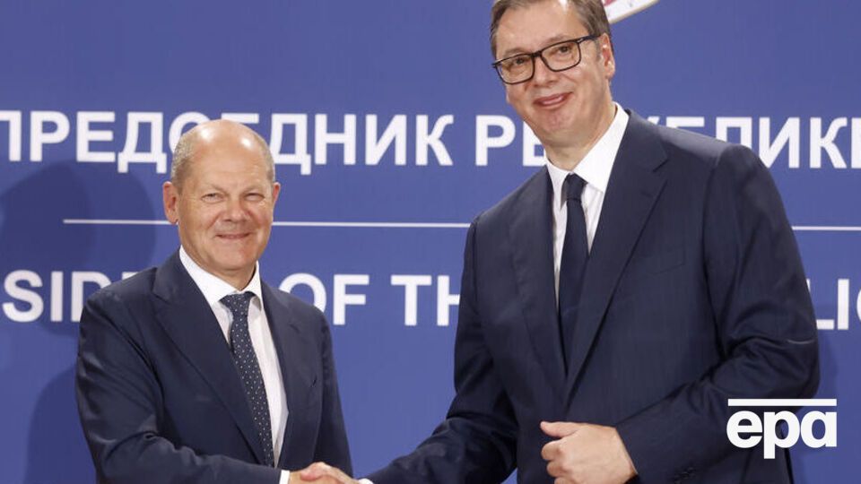Шольц "четко просил Сербию присоединиться к санкциям ЕС" против РФ, отметил Вучич