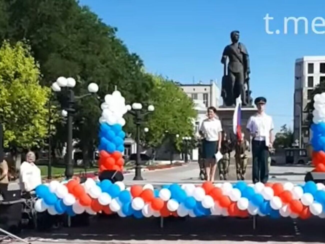 В Херсоне 12 июня оккупанты имитировали празднование Дня России