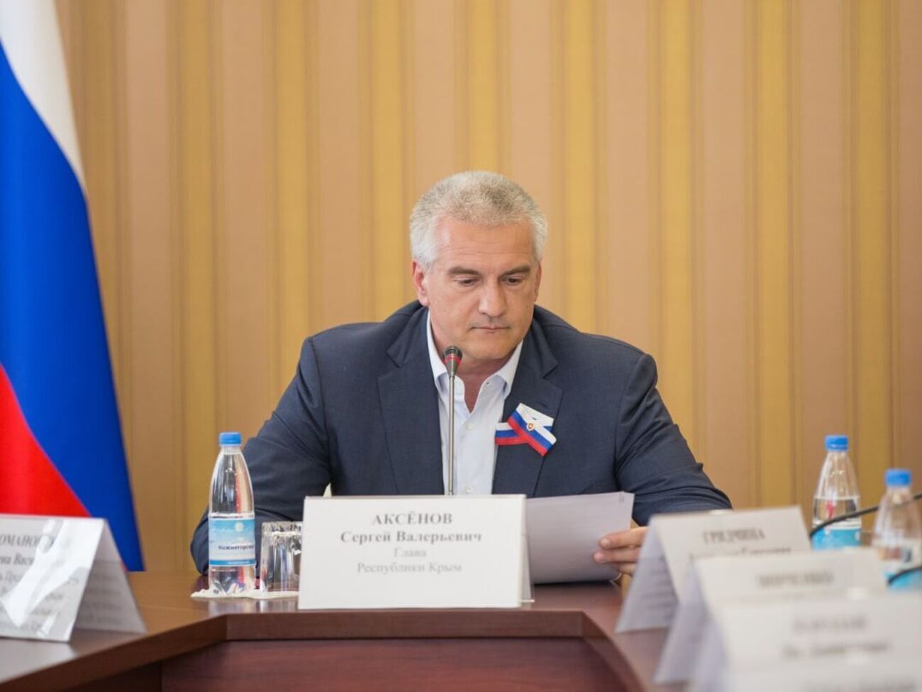 Аксенов сказал, что&nbsp;зерно из оккупированных Херсонской и Запорожской областей&nbsp;"проходит транзитом"&nbsp;в&nbsp;Крым