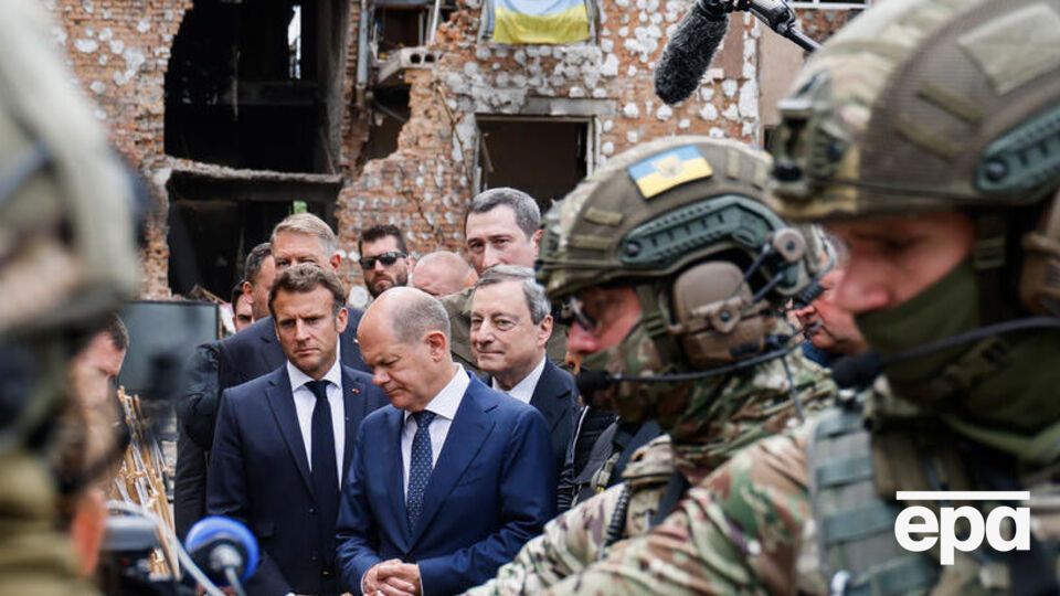 Ирпень стал символом невообразимой российской жестокости, считает Олаф Шольц