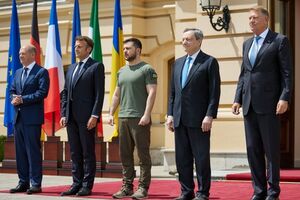 16 июня Шольц, Макрон, Драи и Йоханнис прибыли в Киев