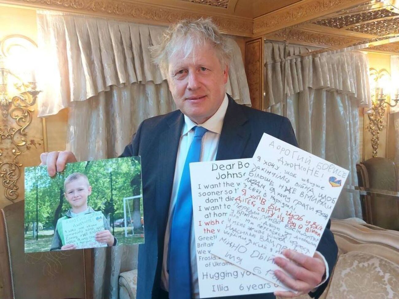 Джонсону передали оригінал та переклад листа, але виявилося, що він читає українською