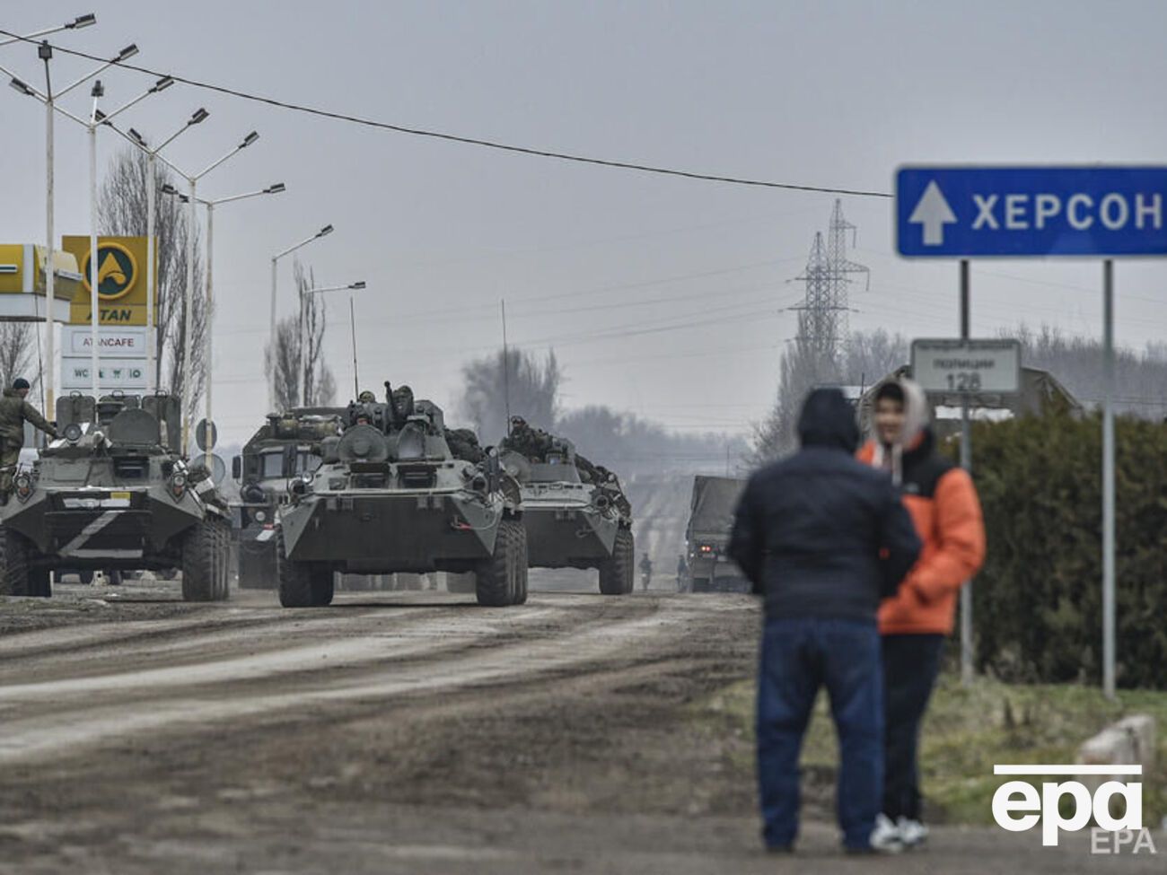 Российские оккупанты захватили почти всю территорию Херсонской области в конце февраля