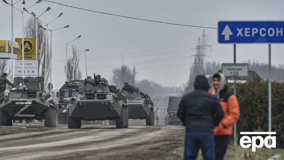 Российские оккупанты захватили почти всю территорию Херсонской области в конце февраля