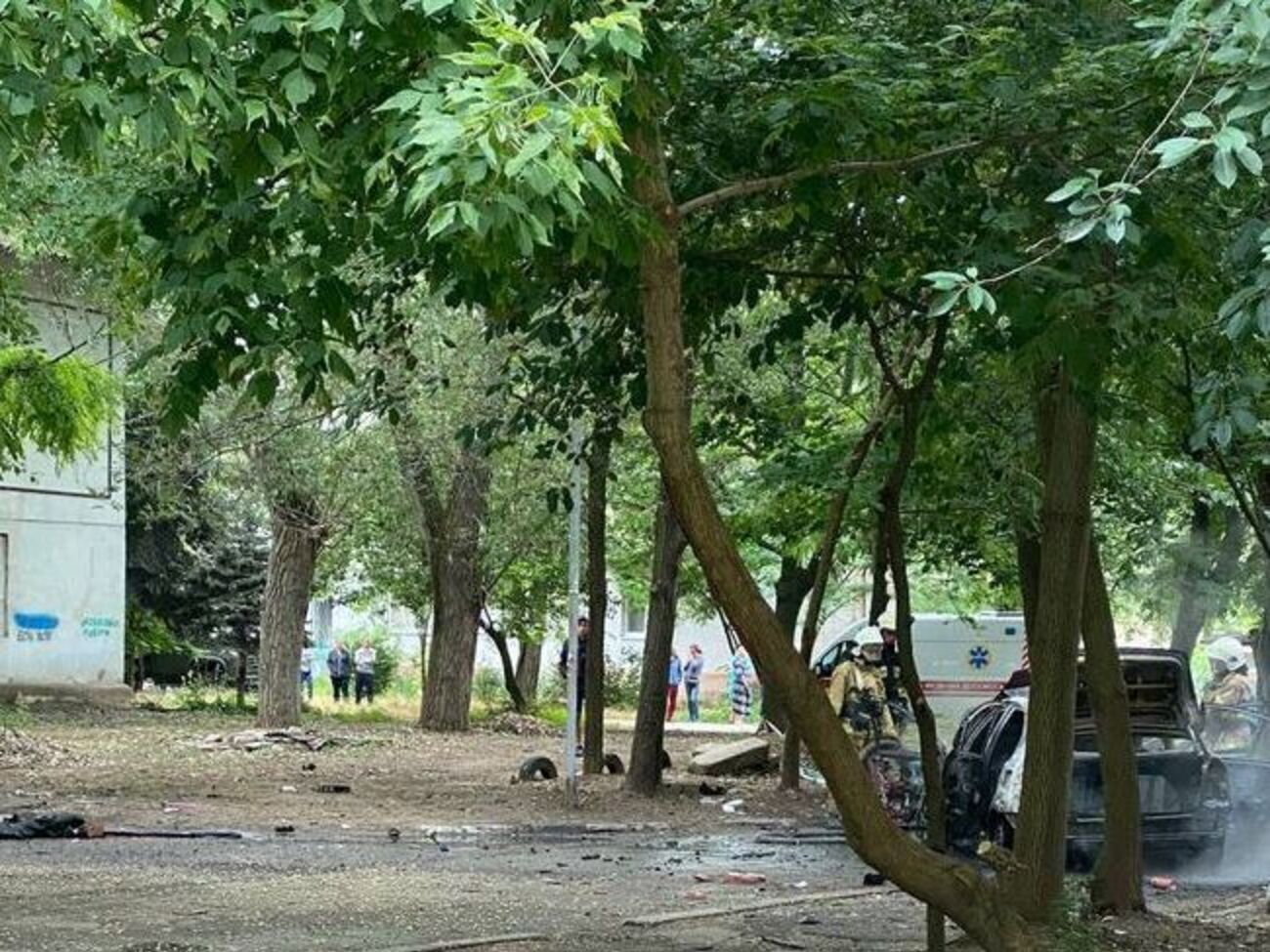 Автомобиль коллаборанта подорвали