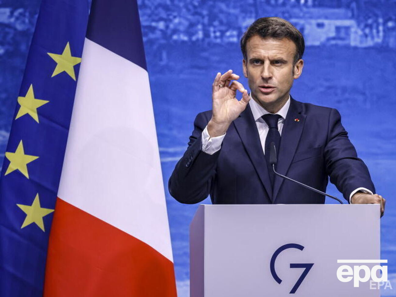 Нельзя просто так взять и закончить войну, считает Макрон. Россия не должна победить, поэтому G7 поддержит Украину