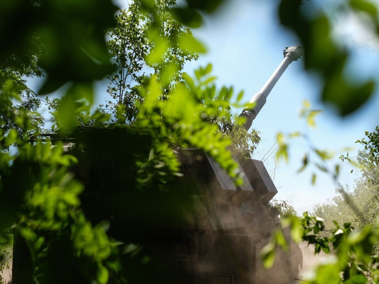 САУ Krab здатні вражати цілі на відстані до 40 км, зазначив Залужний