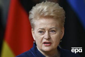 Грибаускайте: Путина можно остановить только на поле боя