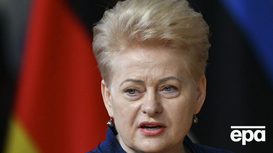 Грибаускайте: Путина можно остановить только на поле боя