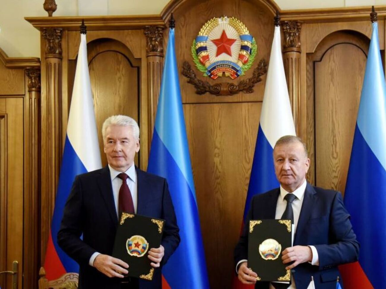 Собянін і "голова адміністрації" Луганська підписали декларацію про "побратимство" Москви і Луганська