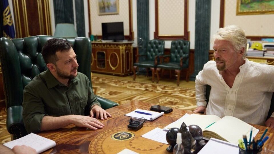 Зеленский и Брэнсон встретились 29 июня