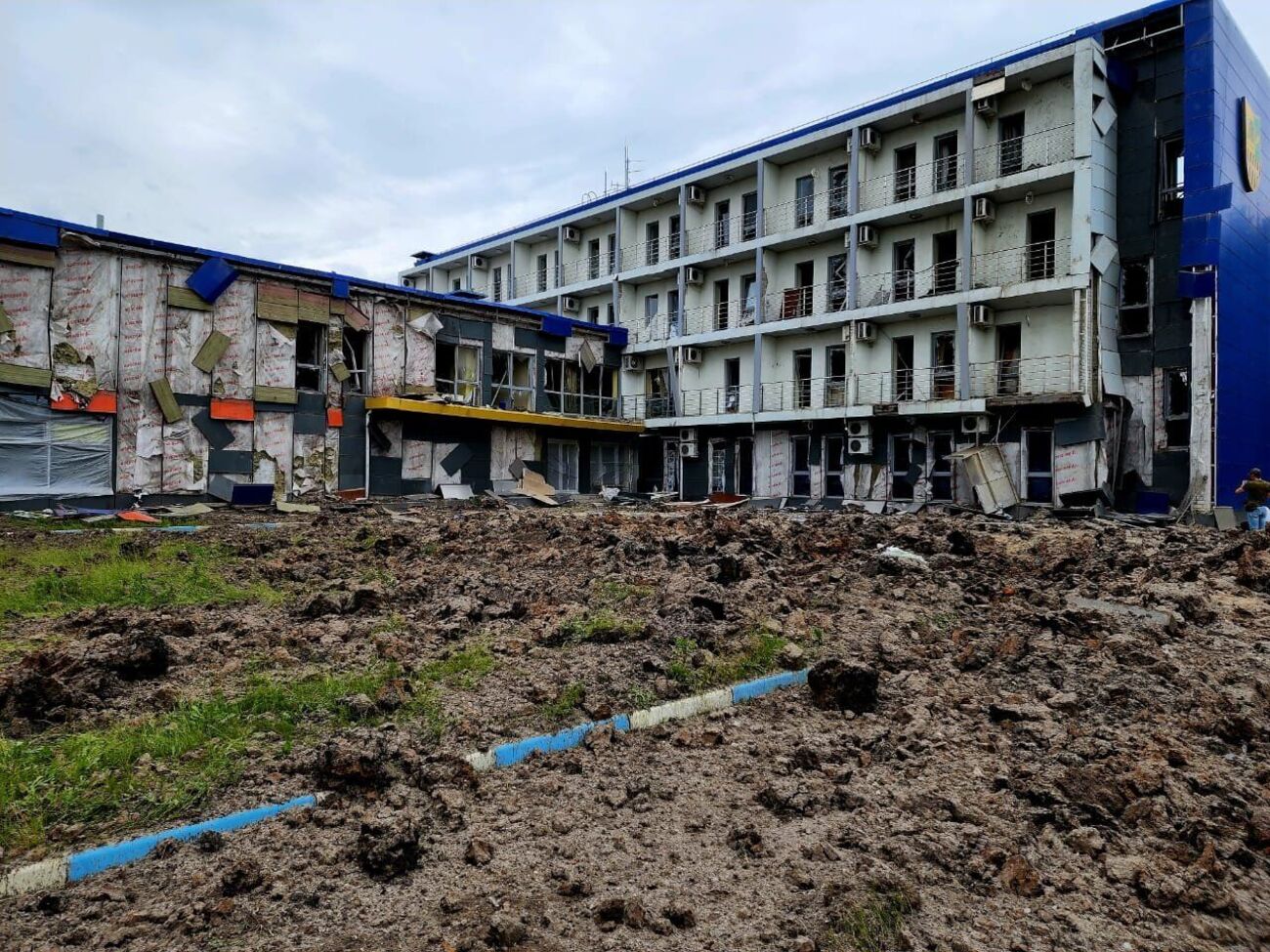 Спортивная база харьковского "Металлиста 1925" была разрушена в результате ракетного удара с территории России