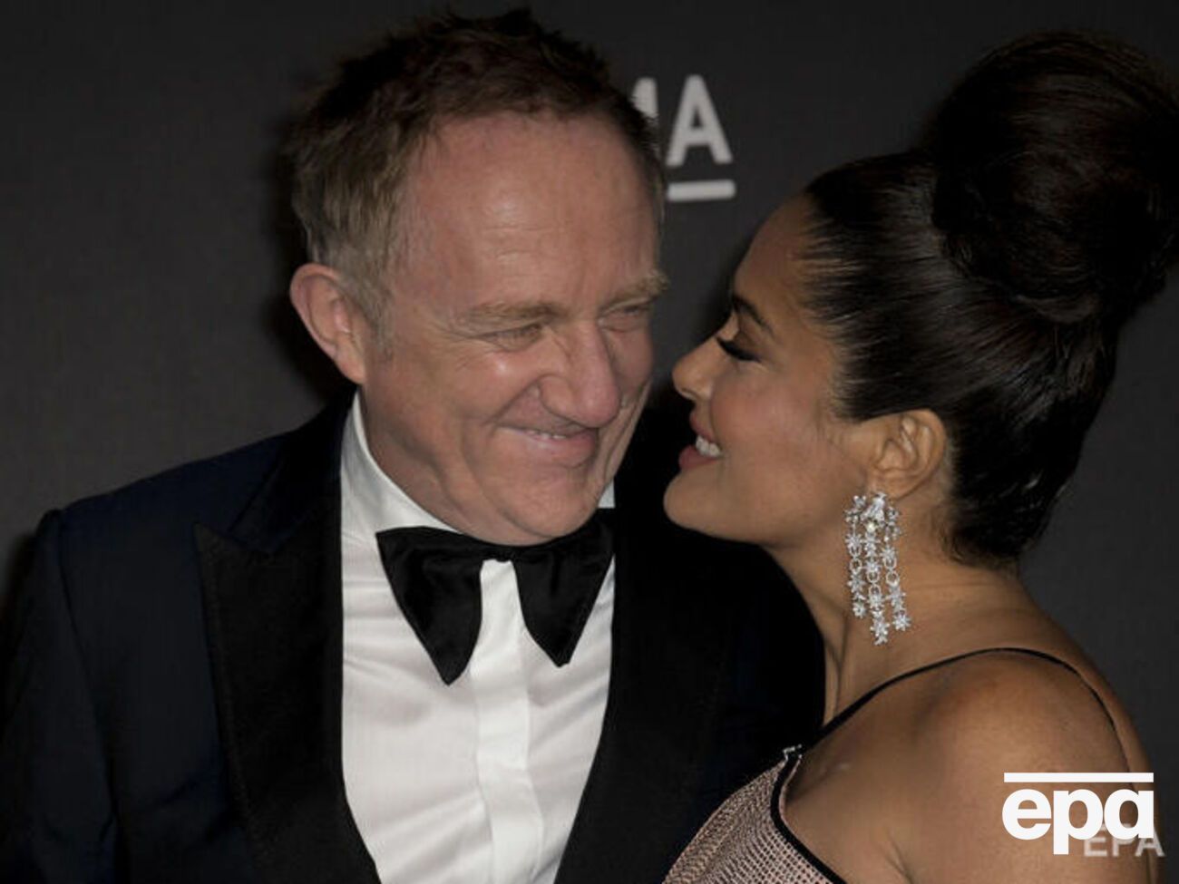 Хайек и Пино поженились в 2009 году