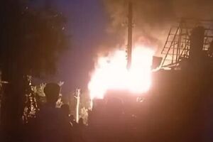 Андрющенко показав саму пожежу