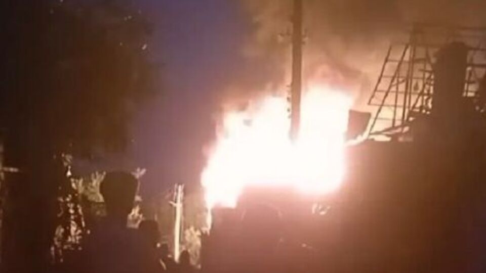 Андрющенко показал сам пожар