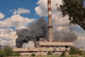 Завод "Сателлит" подожгли украинские партизаны