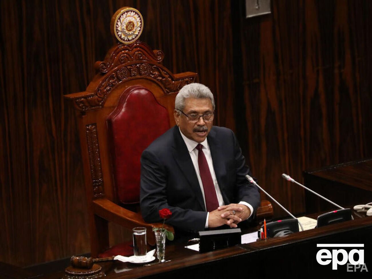 Раджапакса 13 июля покинул Шри-Ланку и прибыл на Мальдивы