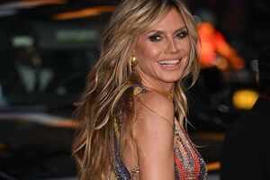 Клум показала образ для свидания с мужем