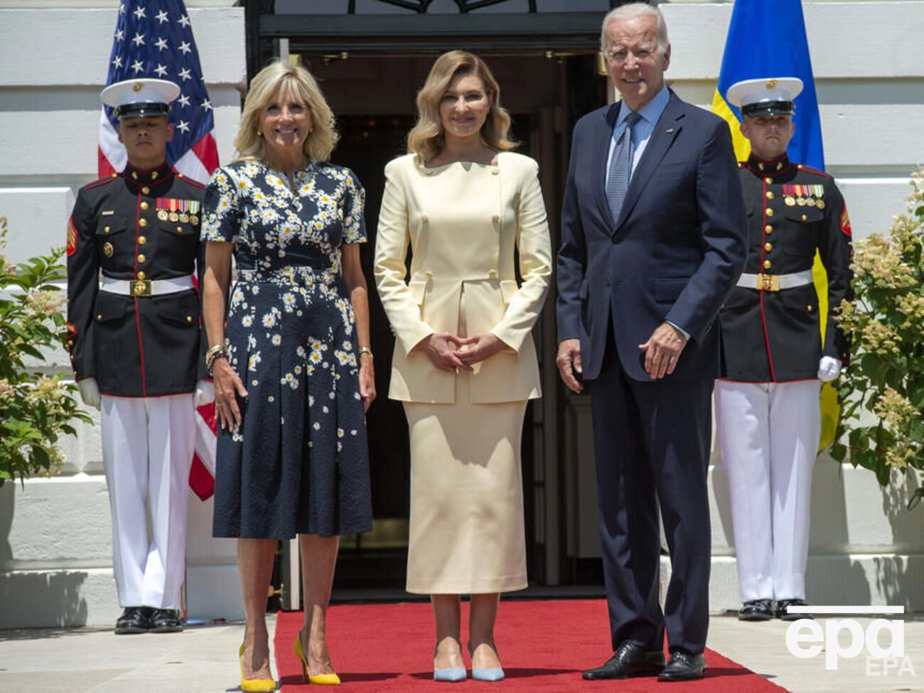 Зеленская&nbsp;прибыла в США по&nbsp;приглашению супруги президента США Байдена