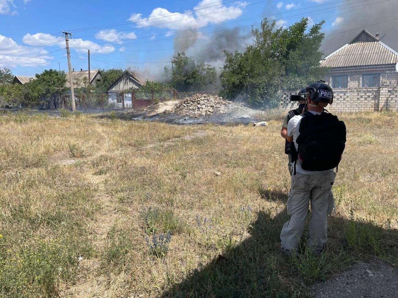 Знімальна група потрапила під артобстріл