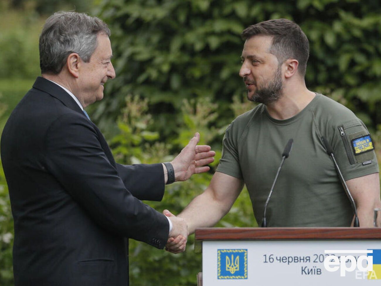 У червні Драґі приїжджав до Києва